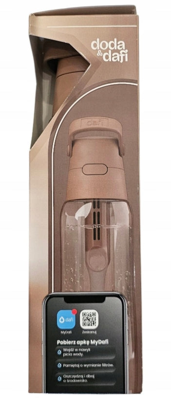 DAFI Filter bottle SOLID 0,7 l brown Model Solid
