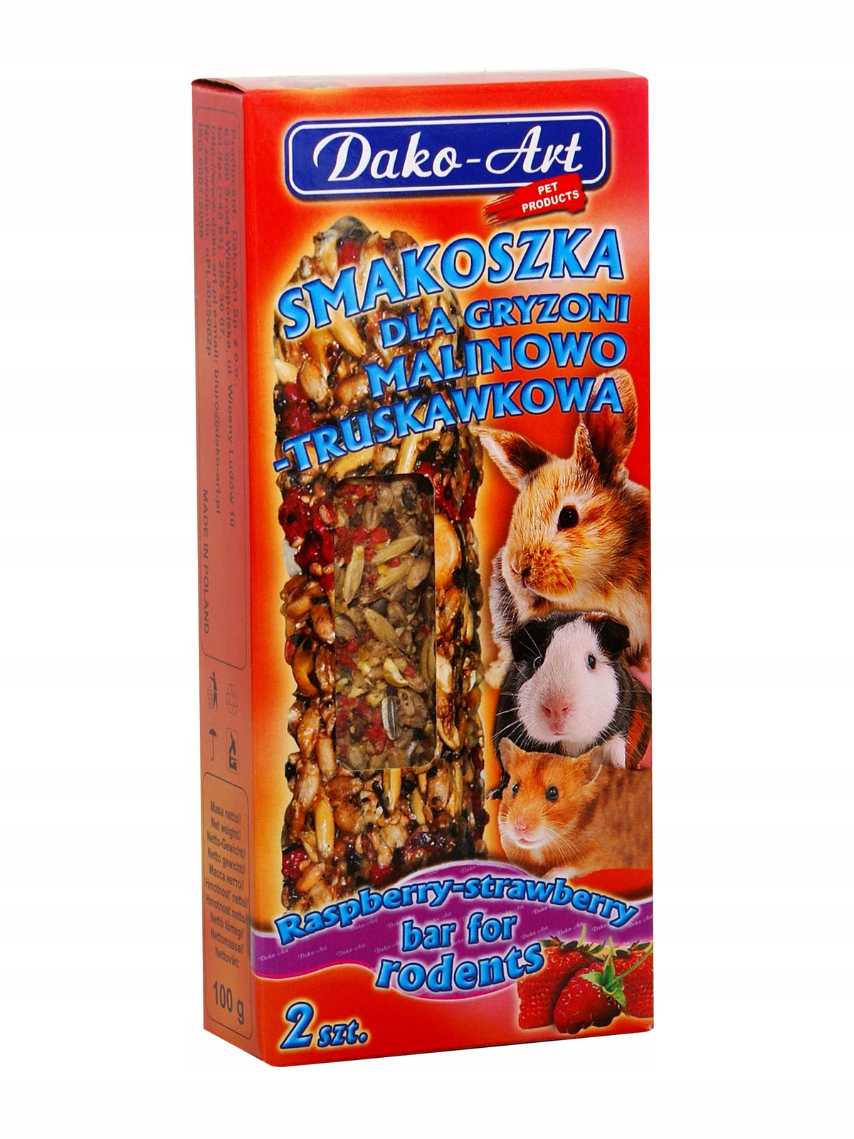 DAKO-ART GOURMET MALI-STRAWBERRY RODENT. Packaging status original