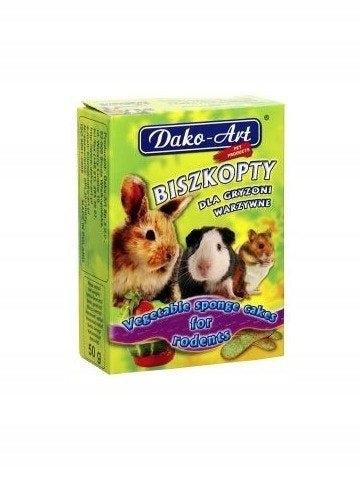 DAKO-ART Vegetable biscuits for rodents 50g