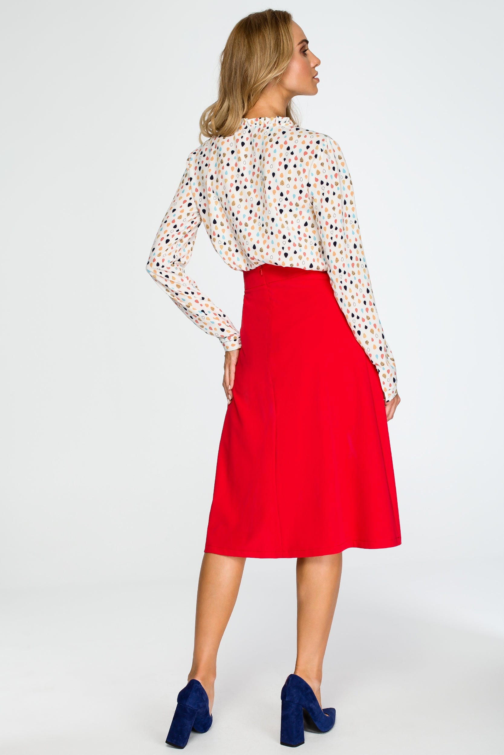 Sijonas moterims Style S133, raudonas
