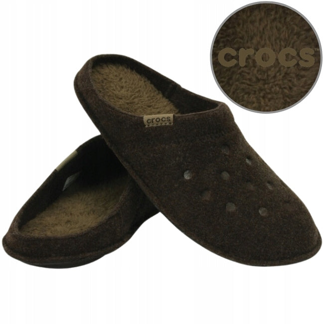 Hausschuhe für Damen Crocs™ Classic Slipper, braun 