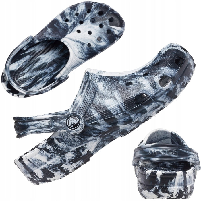 Šlepetės moterims Crocs™ Classic Marbled Clog, juodos