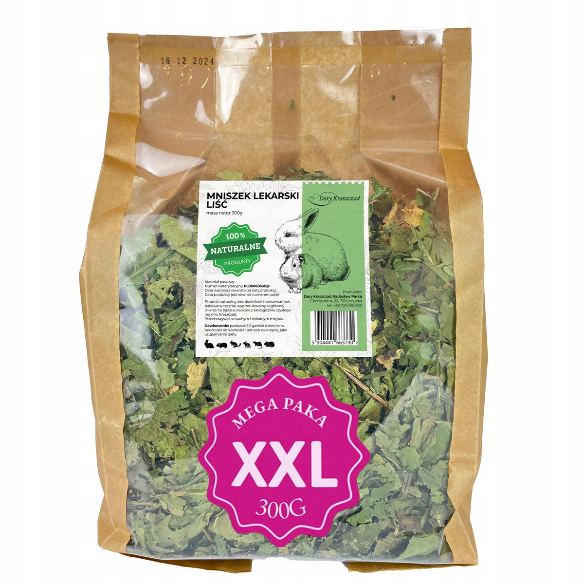 DANDELION LEAF HERBS FOR RABBIT RODENTS NATURAL DELICACY MEGA PAKA 300G Packaging status original