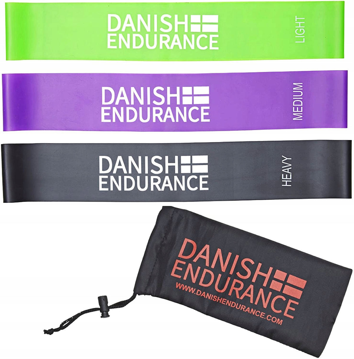 DANISH Set of 3 Resistance Bands / Rubbers for Training