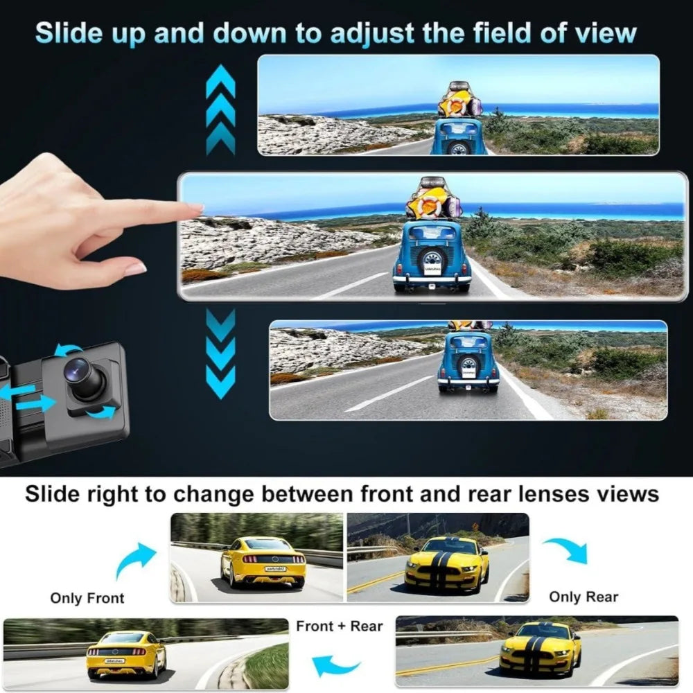 DASH CAM FULL HD REAR VIDEO RECORDER Manufacturer code PARKINGOWY TRYB PRZÓD/TYŁ BLACK PL SENSOR LCD