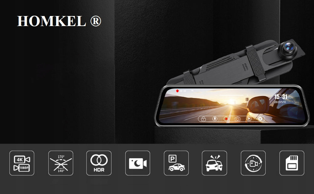 DASH CAM VIDEO RECORDER IN MIRROR VIDEO RECORDER 64GB EAN (GTIN) 5905858011671