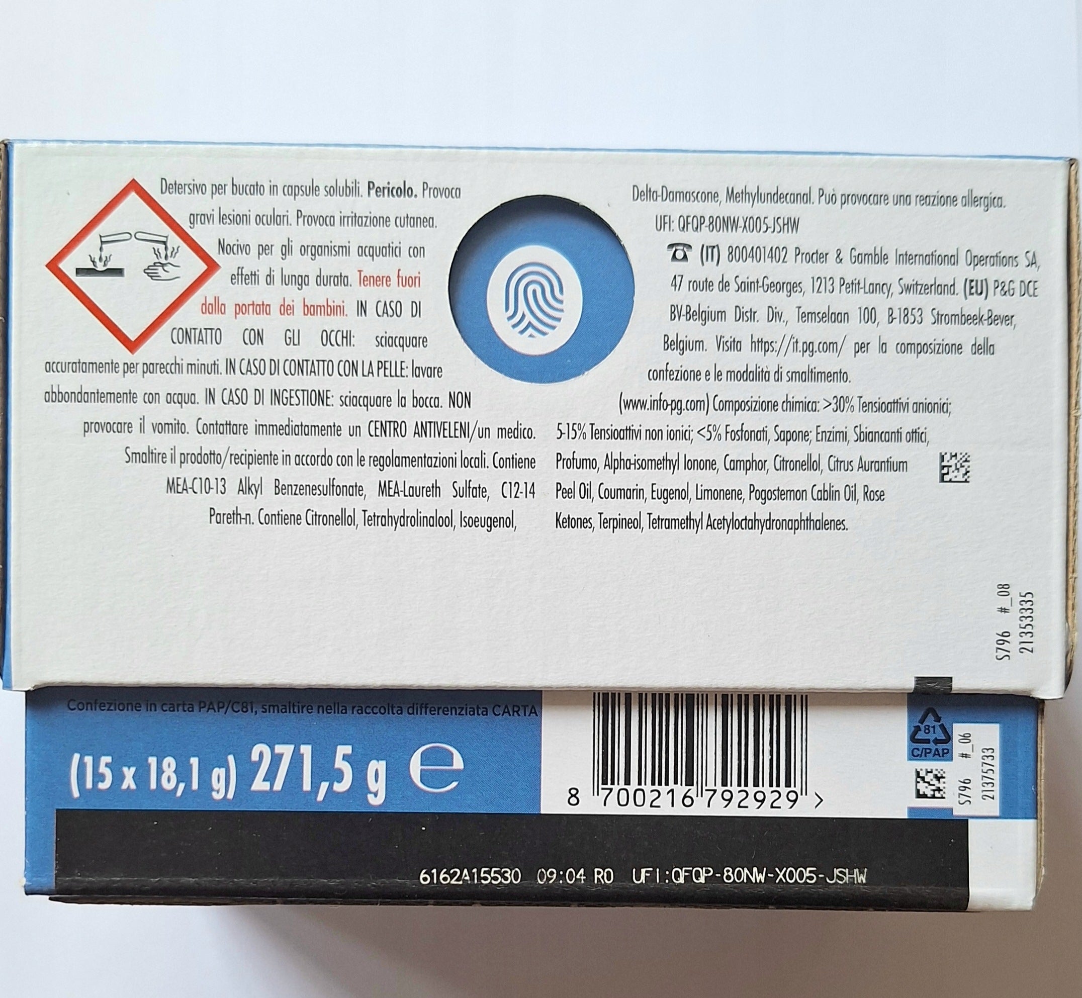 DASH Classico washing capsules UNIVERSAL 15 pcs Manufacturer code 8006540991558