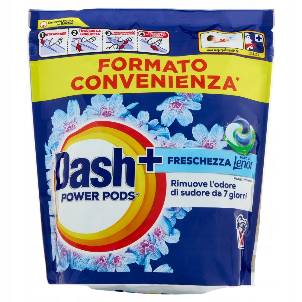 DASH+ POWER PODS LENOR WASHING CAPSULES 35PCS 4C6