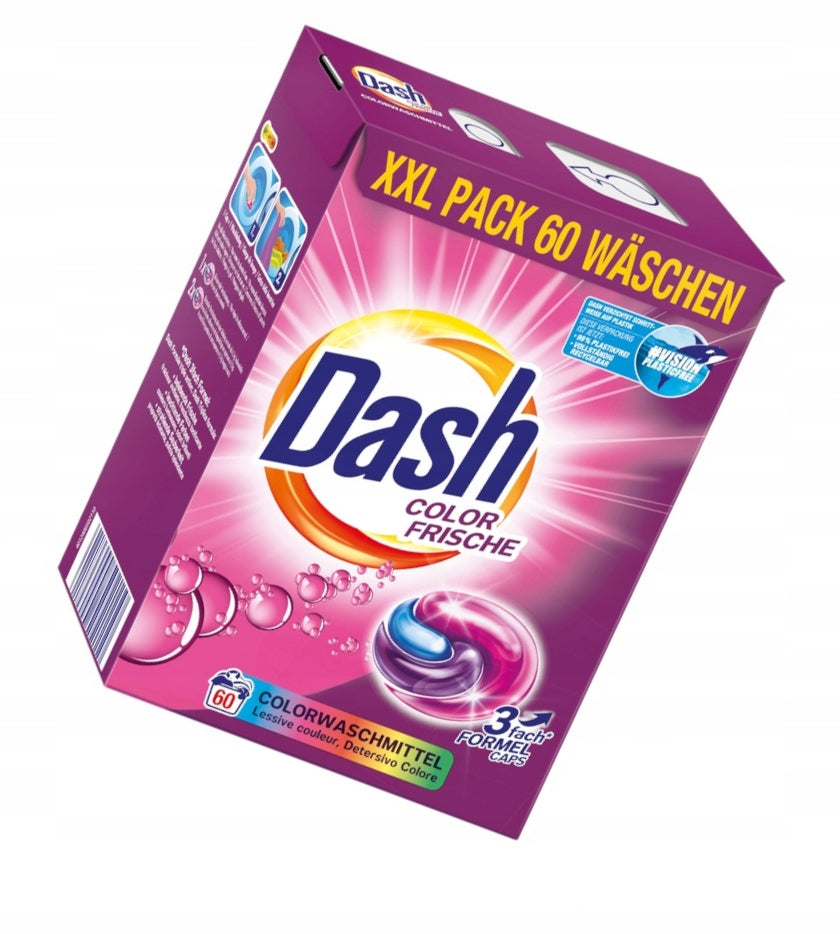 DASH Washing Tablet Capsules 60pcs Color 3in1 to Color Manufacturer code 8006540871546