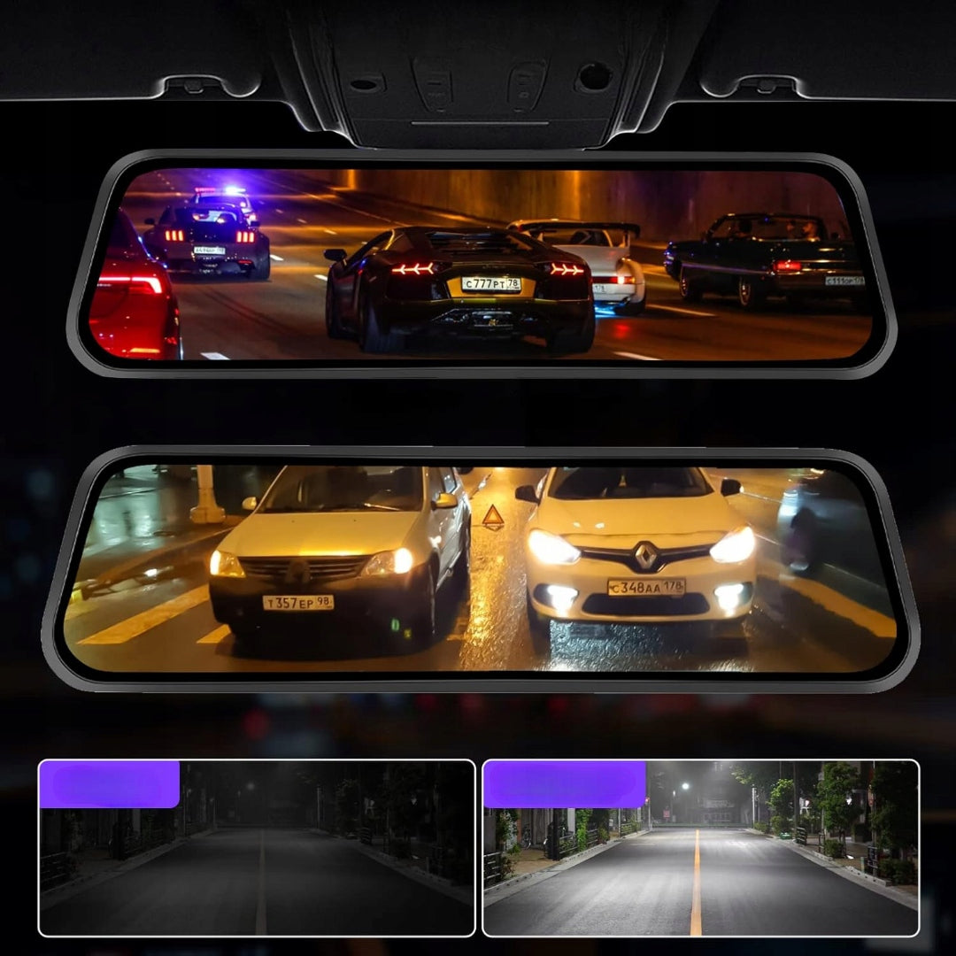DASHCAM AMPRIME VIDEO RECORDER 9.66" REARVIEW MIRROR Manufacturer code AMPRIF2