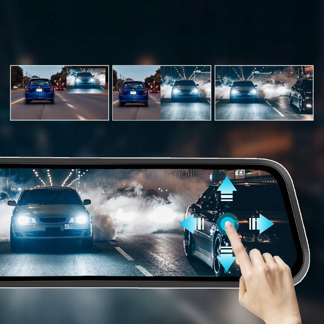 DASHCAM AMPRIME VIDEO RECORDER 9.66" REARVIEW MIRROR Packaging status original