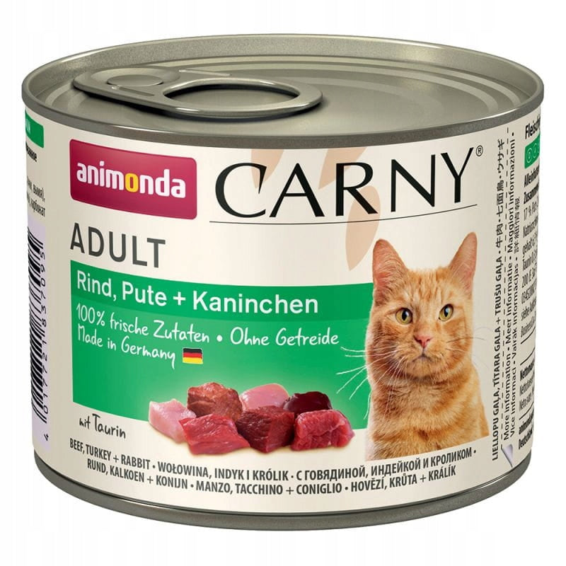 DATE 25.11 Animonda, cat, beef, turkey, rabbit, 200 g