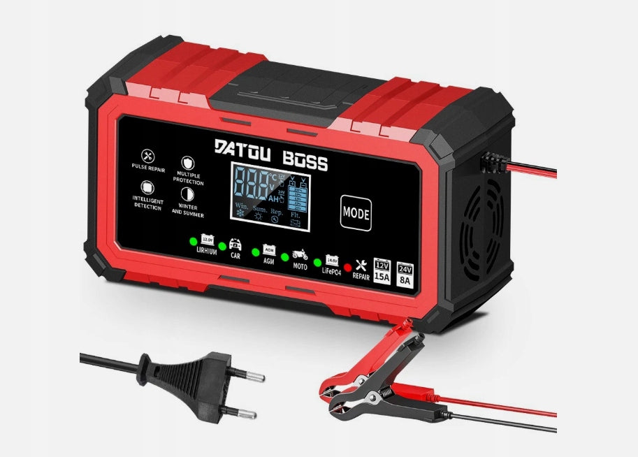 DATOUBOSS 12V 15A / 24V 8A Charger Rectifier – Maintenance 14,6V