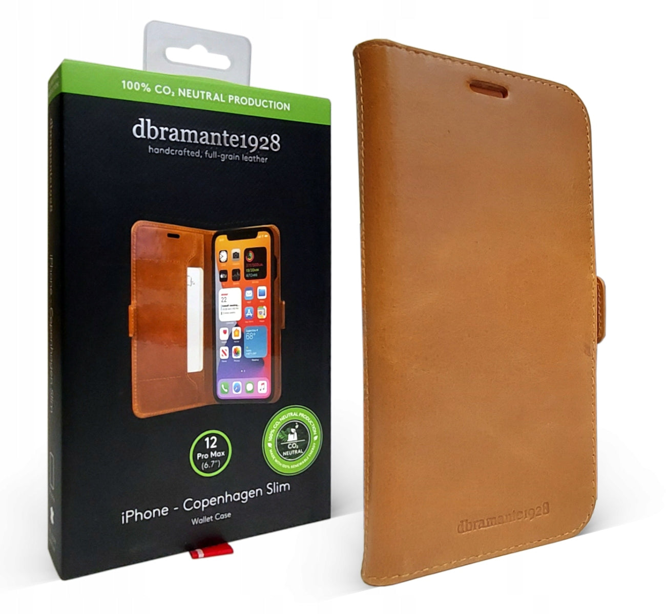 Dbramante1928 Copenhagen Slim dėklas skirtas Apple iPhone 12 Pro Max, Rudas