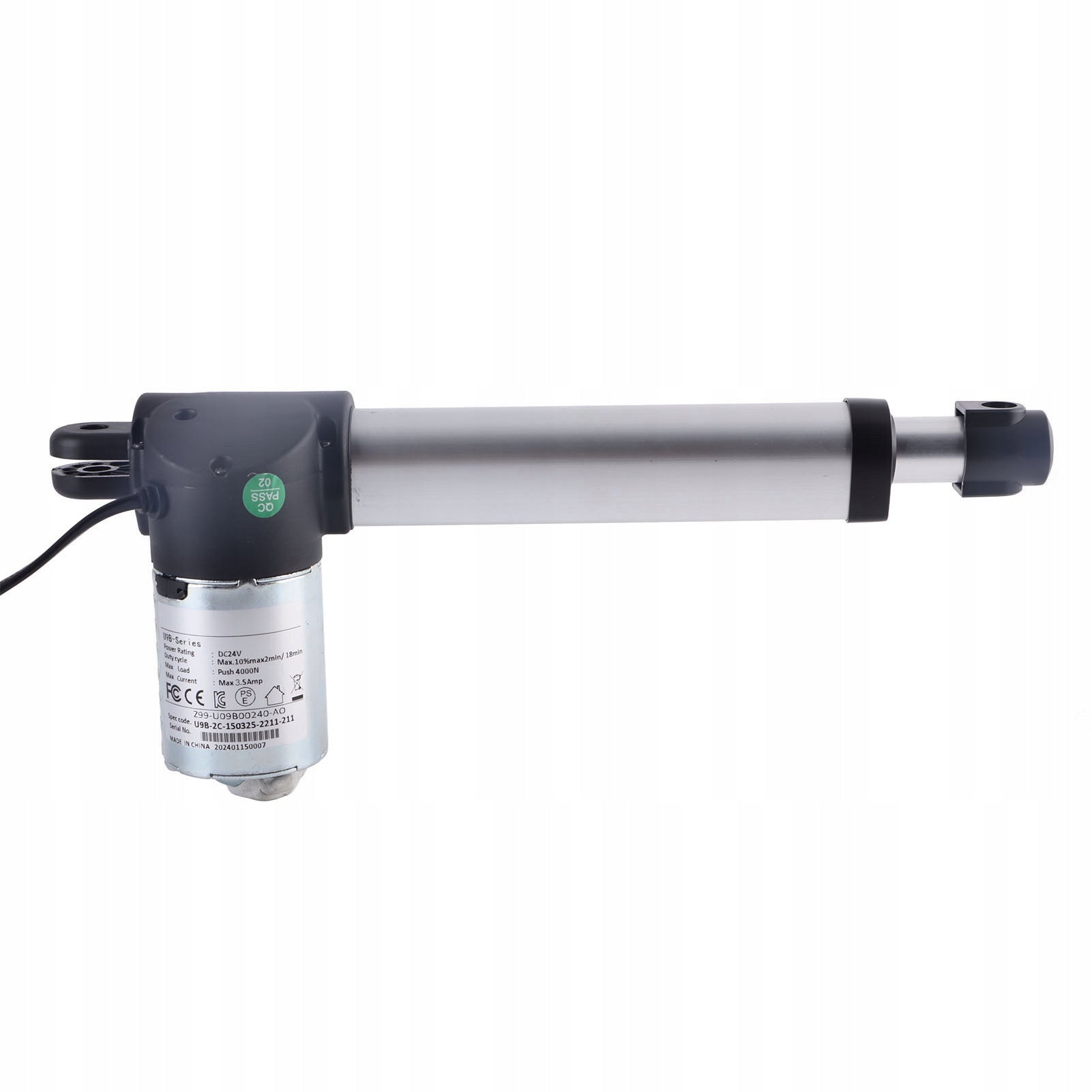 DC 24 V 150 mm Stroke Linear Actuator Maximum Load 4000N NS
