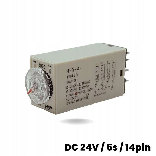 DC 24V / 5 sec / 14 PIN Time Relay
