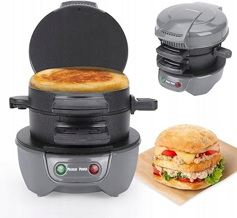DC43 Sandwich Toaster Road Time 600W Burger Quick Breakfast in 5 Minutes