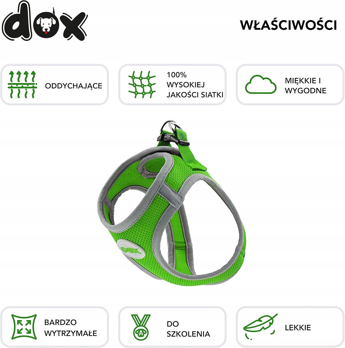 DDOXX MESH REFLECTIVE HARNESS FOR SMALL MEDIUM-SIZED CATS BREATHABLE Packaging status original