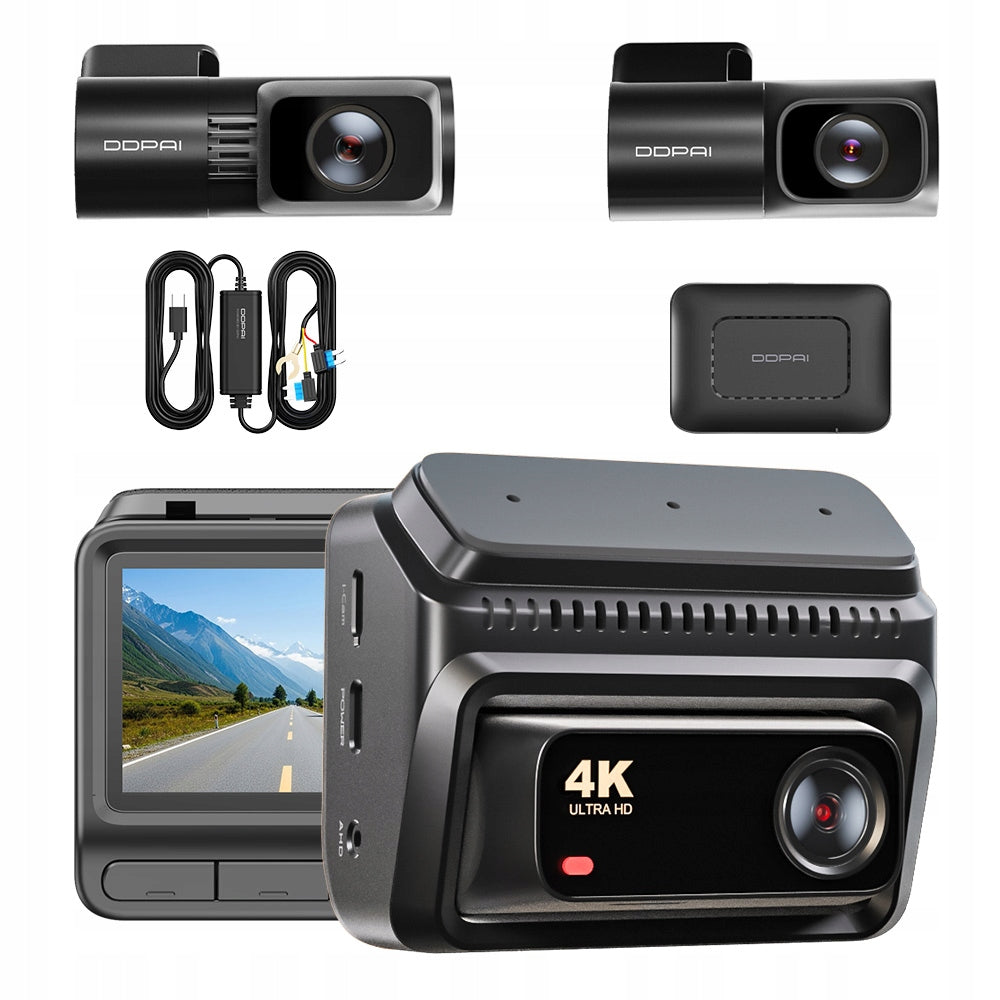 DDPAI CAR CAMERA Z60T 4K HDR FRONT REAR INTERIOR + 4G MODULE SET