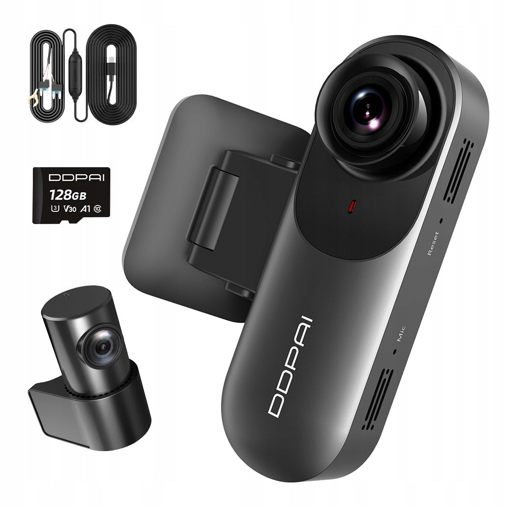 DDPAI N3 Pro CAR CAMERA VIDEO RECORDER 128GB+REAR + HARDWIRE KIT