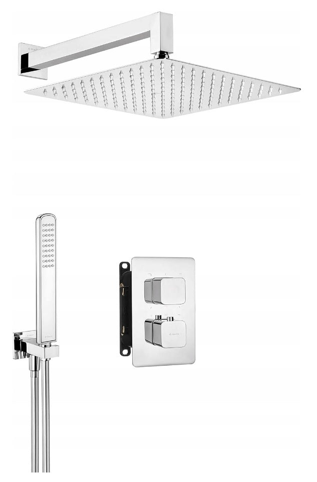 Deante Unterputz-Thermostat-Duschset mit Smart-Box Box BXYZ0ECT, Chrom 