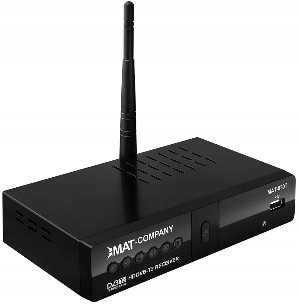 DECODER TERRESTRIAL TV TUNER HD DVB-T DVB-T2 / WiFi Manufacturer code MAT-830T2