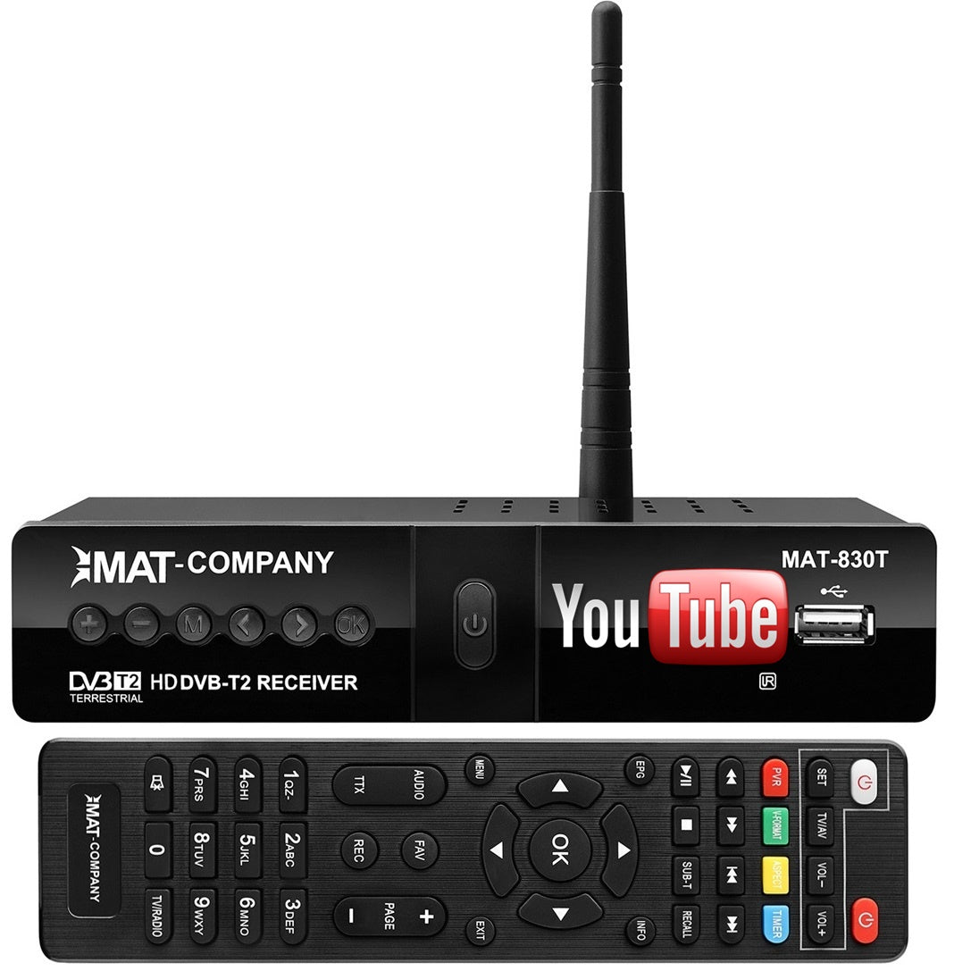 DECODER TERRESTRIAL TV TUNER HD DVB-T DVB-T2 / WiFi