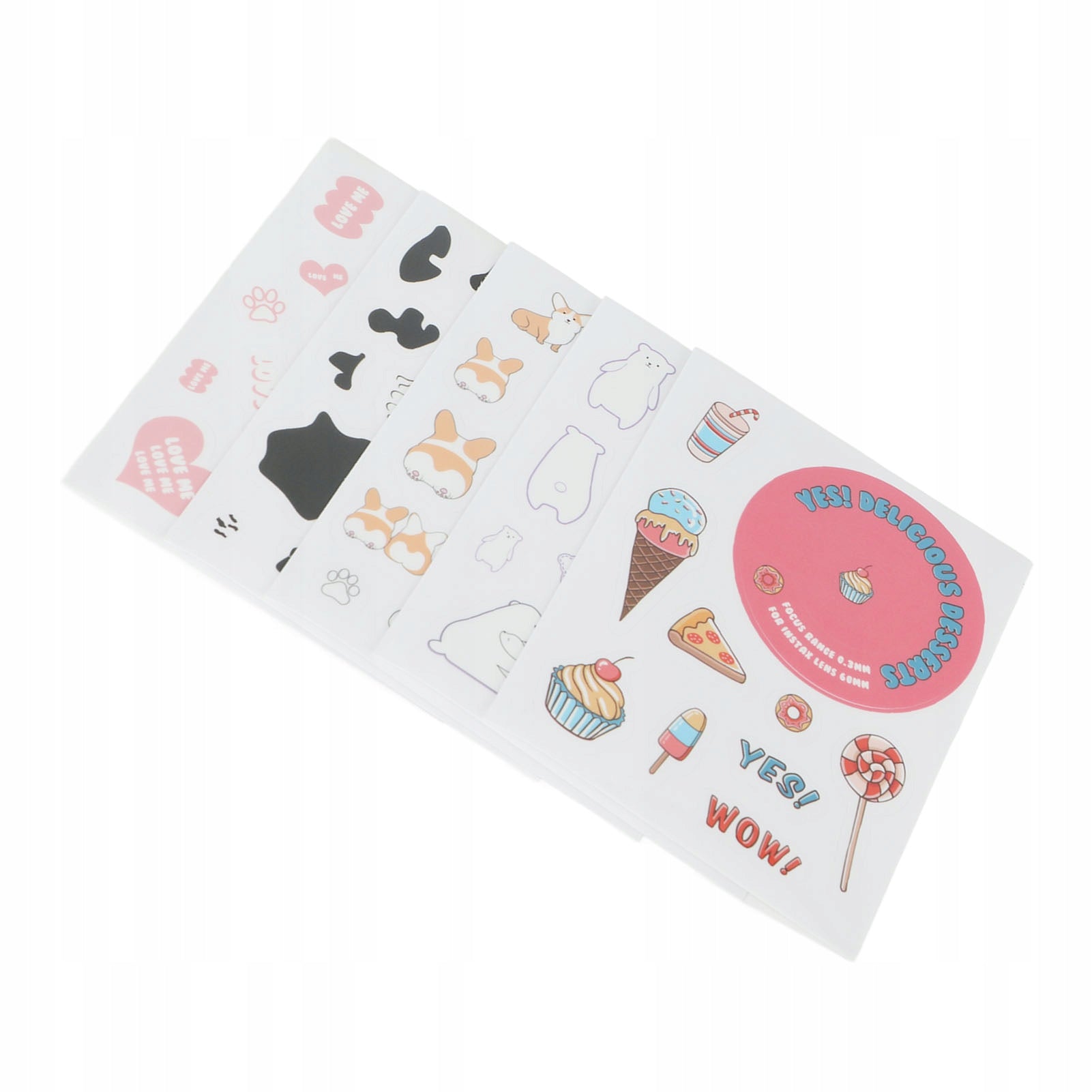 DECORATION CUTE CARTOON DIY STICKERS 5 DIFFERENT B9 Brand no brand