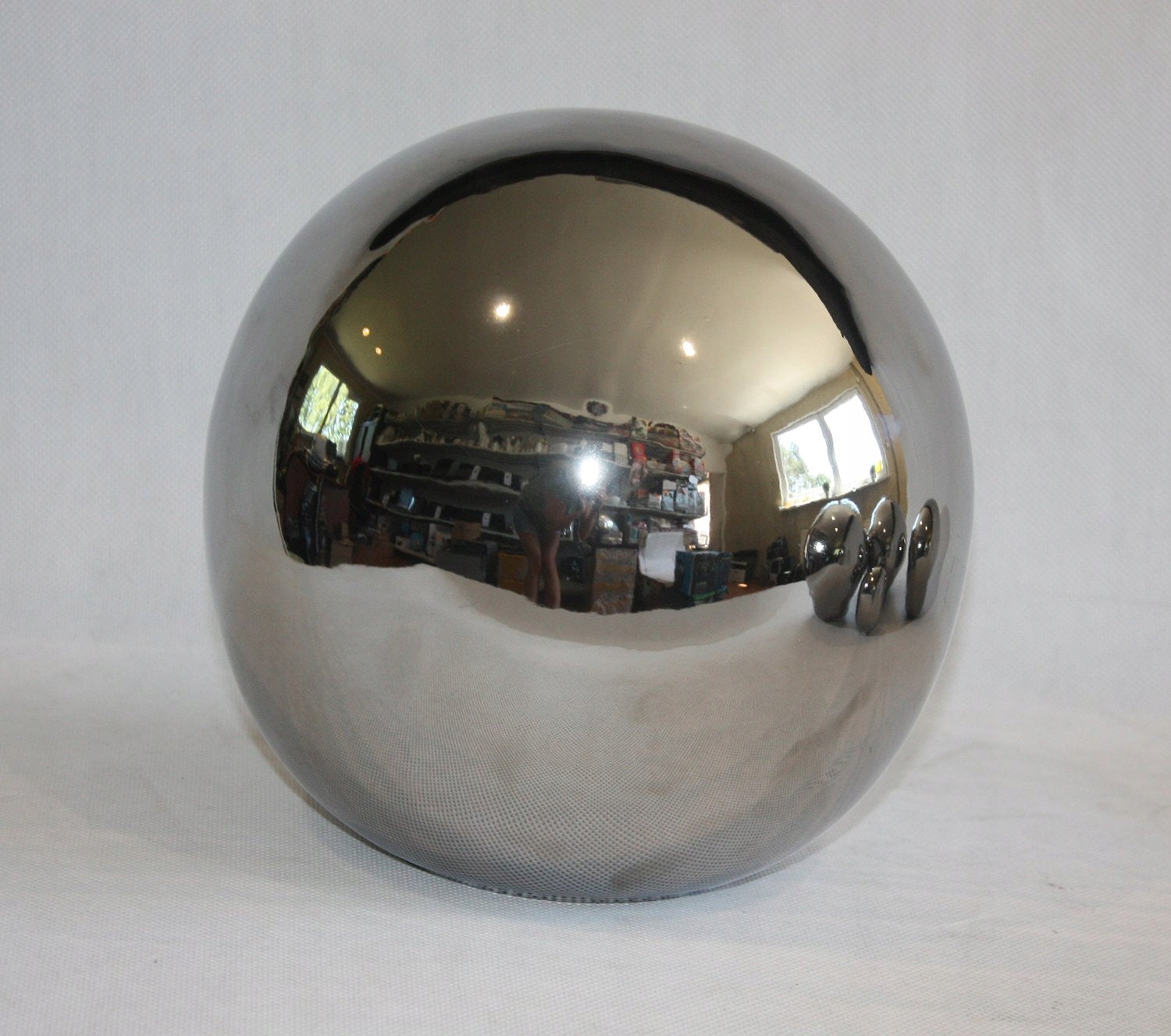 DECORATIVE BALL Polnix Ceramic Sculpture Silver Shiny 9 cm Manufacturer code KULA DEKORACJA LUSTRZANO SREBRNA