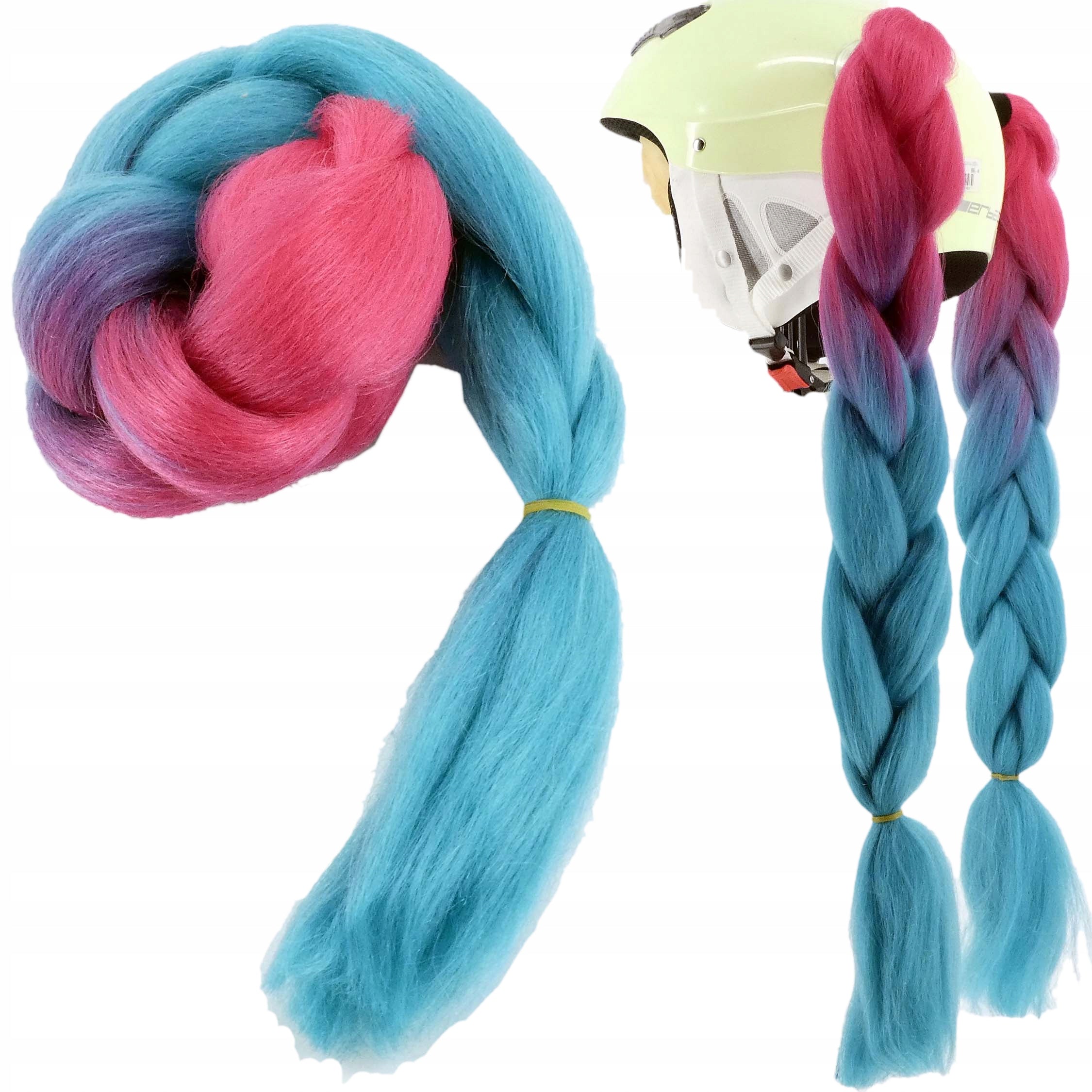 DECORATIVE BRAID FOR BICYCLE HELMET WITH A LENGTH OF 68CM