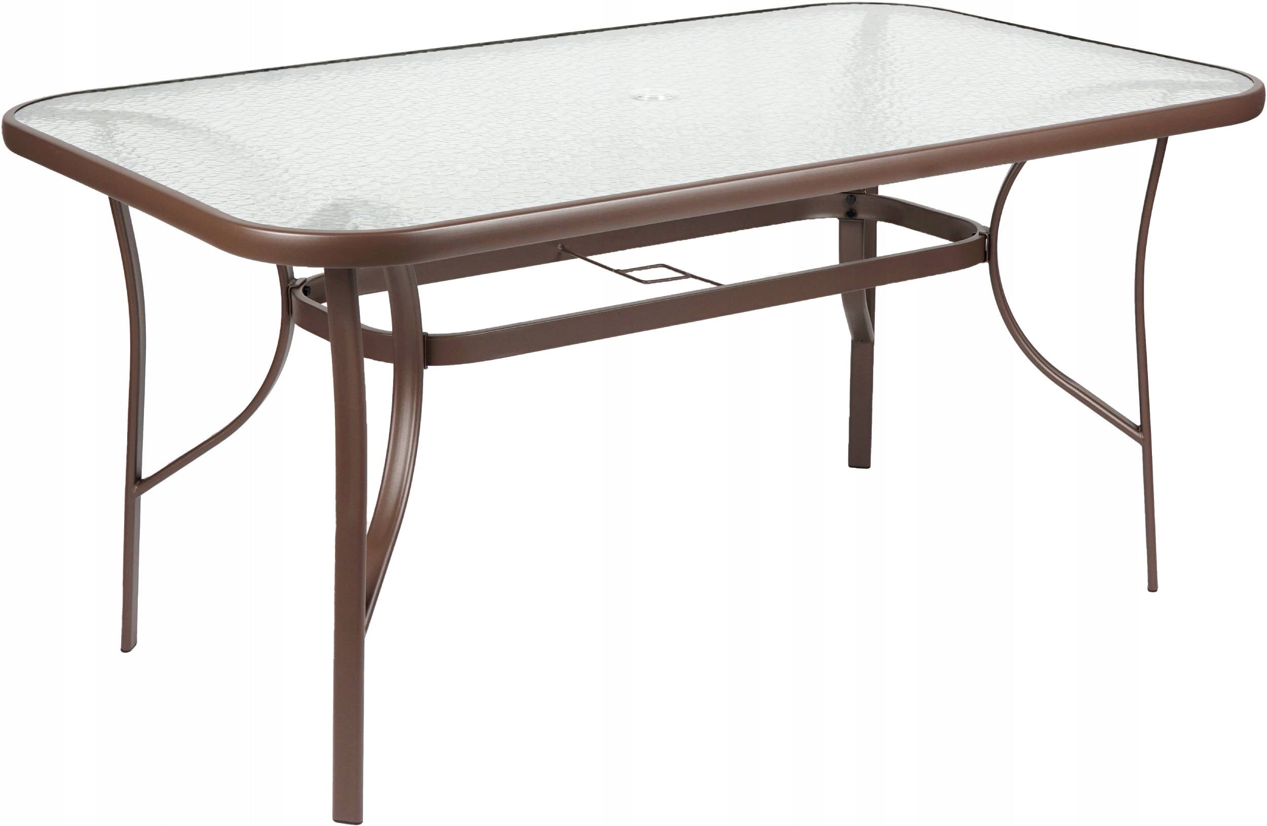 DECORATIVE GARDEN FURNITURE SET 1XTABLE 6XCHAIR KINDLY BROWN ZENJOY Set contents chair table