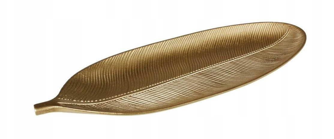 DECORATIVE PATERA GOLDEN LEAF MDF 60x22 cm