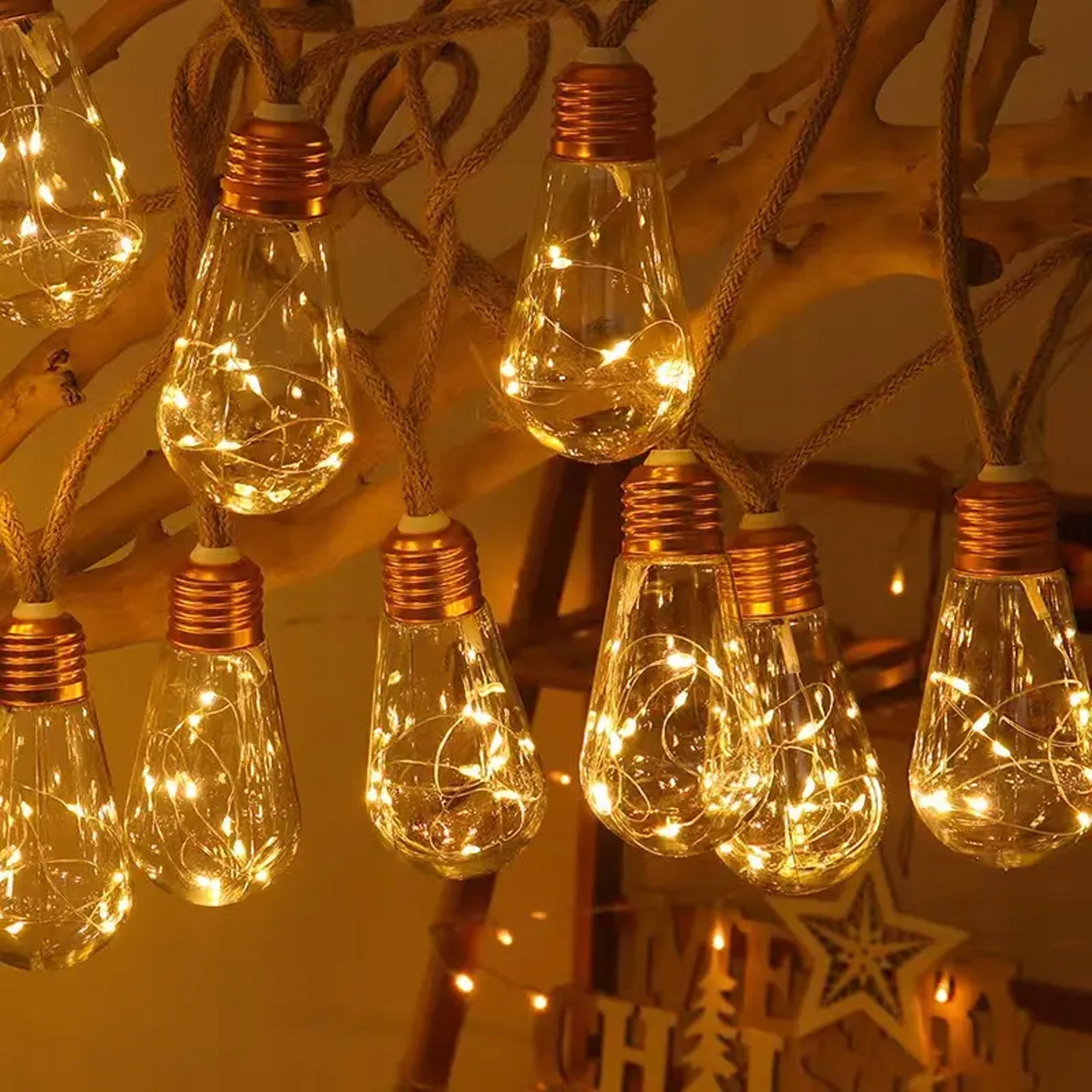 DECORATIVE SOLAR GARDEN LIGHTS LED GARLAND 8m 16 BULBS VERY NICE EAN (GTIN) 5907371990181