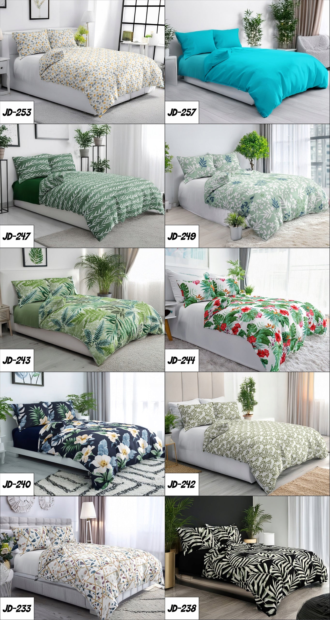 DECORATIVE SPRING BEDDING 140X200 + 2 PILLOWCASES DOUBLE-SIDED SET Material cotton satin