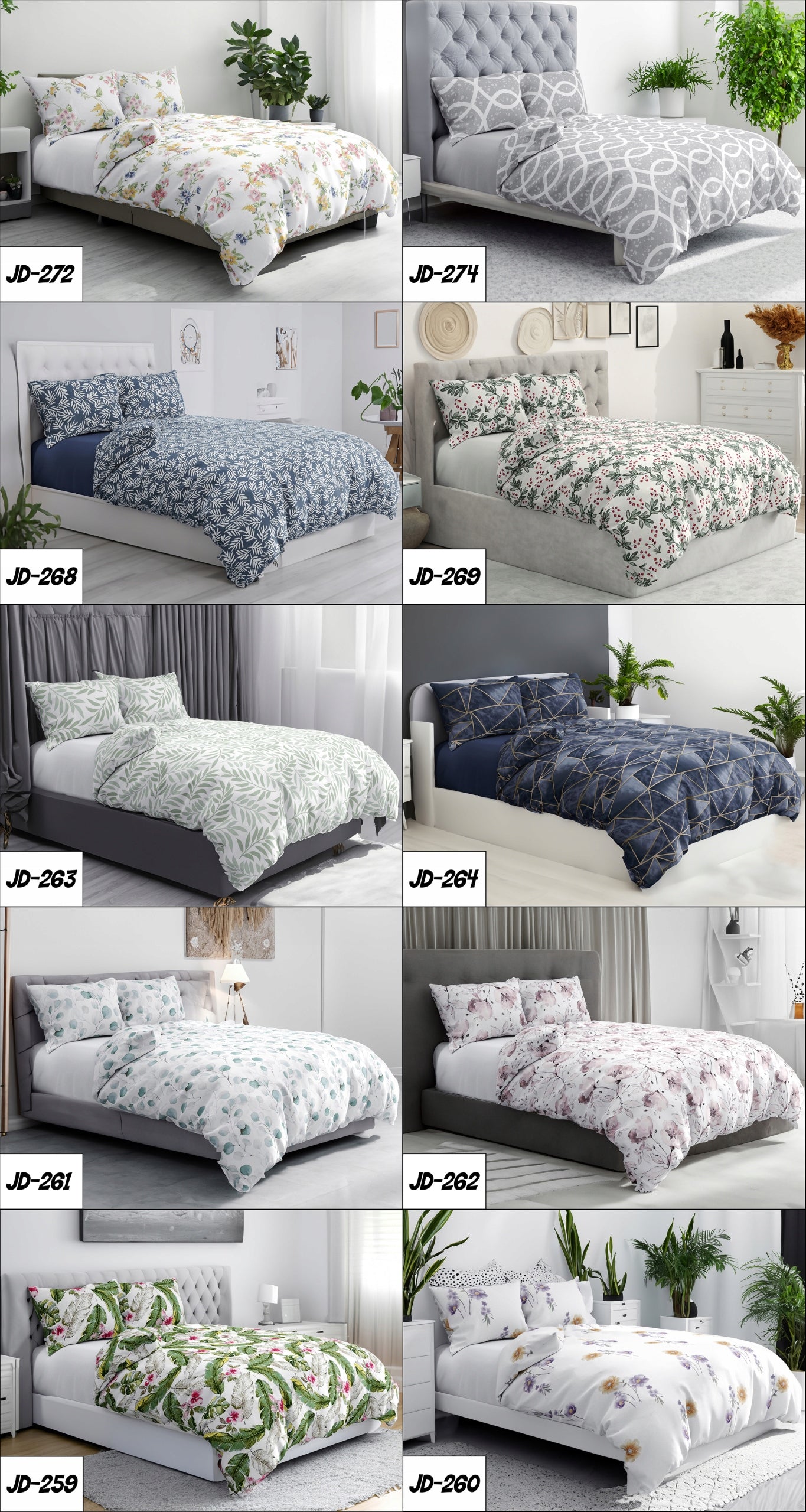DECORATIVE SPRING BEDDING 140X200 + 2 PILLOWCASES DOUBLE-SIDED SET Quilt dimensions 140x200cm