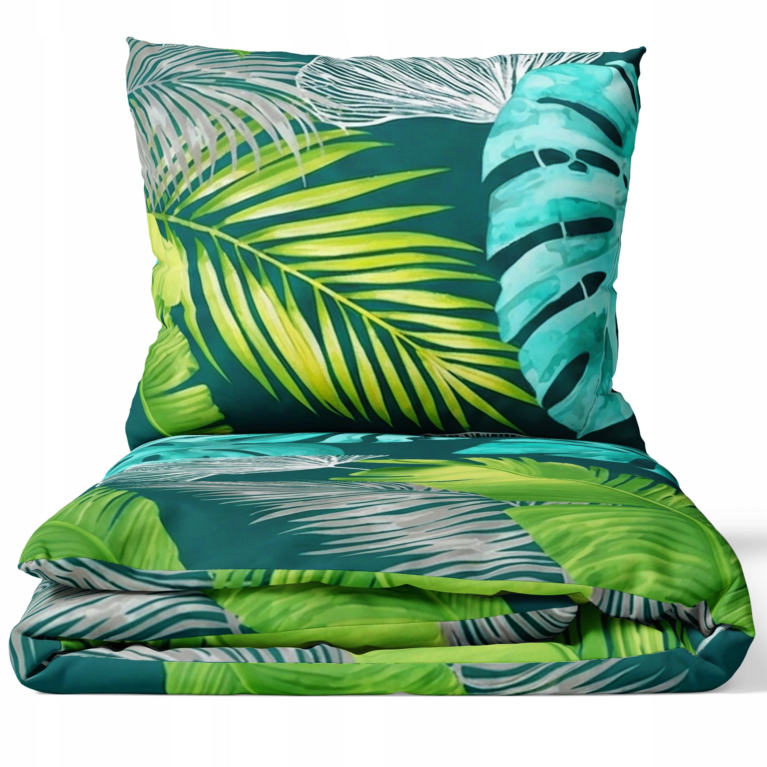 DECORATIVE SPRING BEDDING 140X200 + 2 PILLOWCASES DOUBLE-SIDED SET