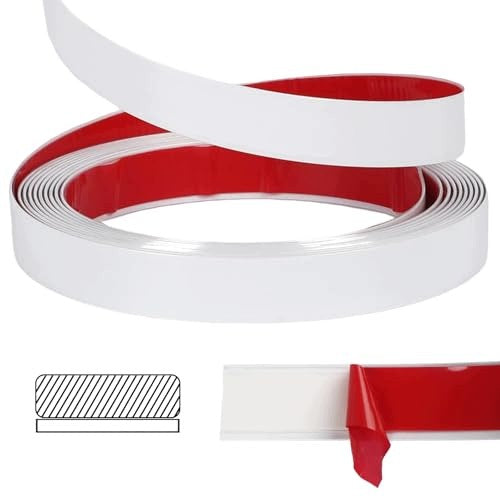 DECORATIVE STRIP SELF ADHESIVE FLEXIBLE PVC FOR KITCHEN DOOR 2CM steel Brand no brand