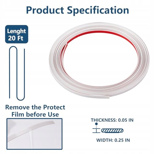 DECORATIVE STRIP SELF-ADHESIVE PVC WATERPROOF FOR WALLS 0 64 CM X 6 1 Manufacturer code Bez marki