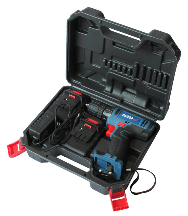 DEDRA DED7878B Drilling machine in 2aku case. Power supply rechargeable battery