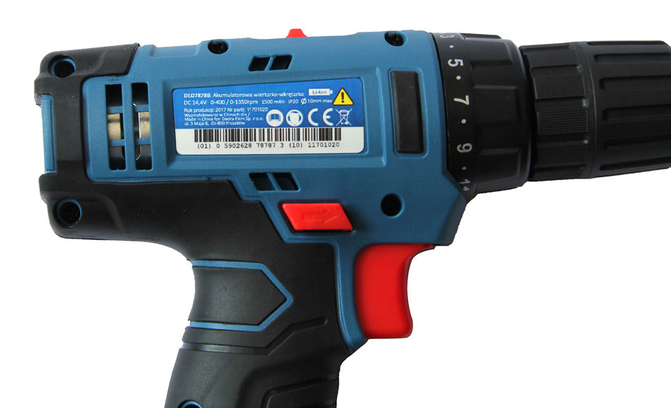 DEDRA DED7878B Drilling machine in 2aku case. Voltage (V) 14,4 V