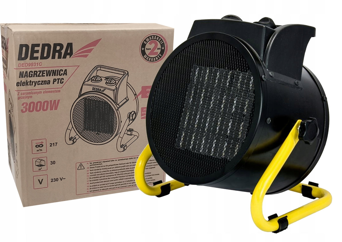 DEDRA DED9931C ELECTRIC HEATER PTC 3,0kW CERAMIC HEATING ELEMENT