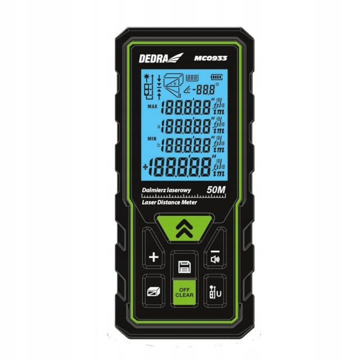 DEDRA MC0933 Laser Rangefinder 50m EAN (GTIN) 5902628991331