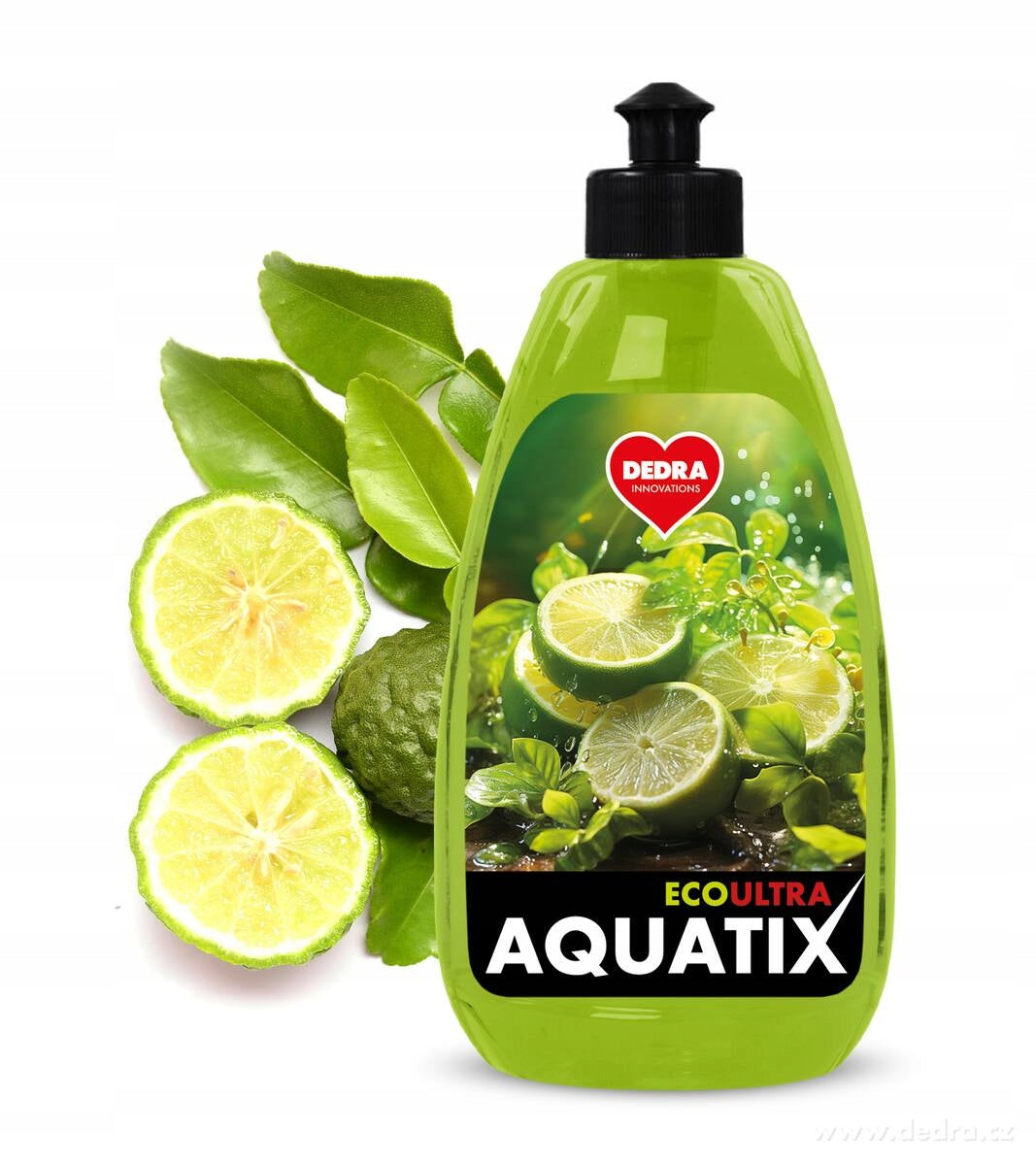 DEDRA Rostlinný koncentrát na nádobí, BERGAMOT & LEMON, ECOultra AQUATIX ,