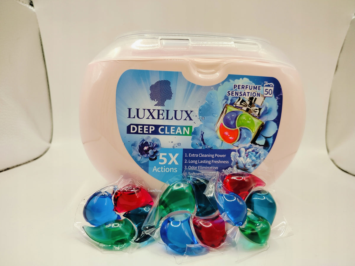 DEEP CLEAN WASHING CAPSULES LUXELUX 5in1 Eau de Parfum edition 50pcs