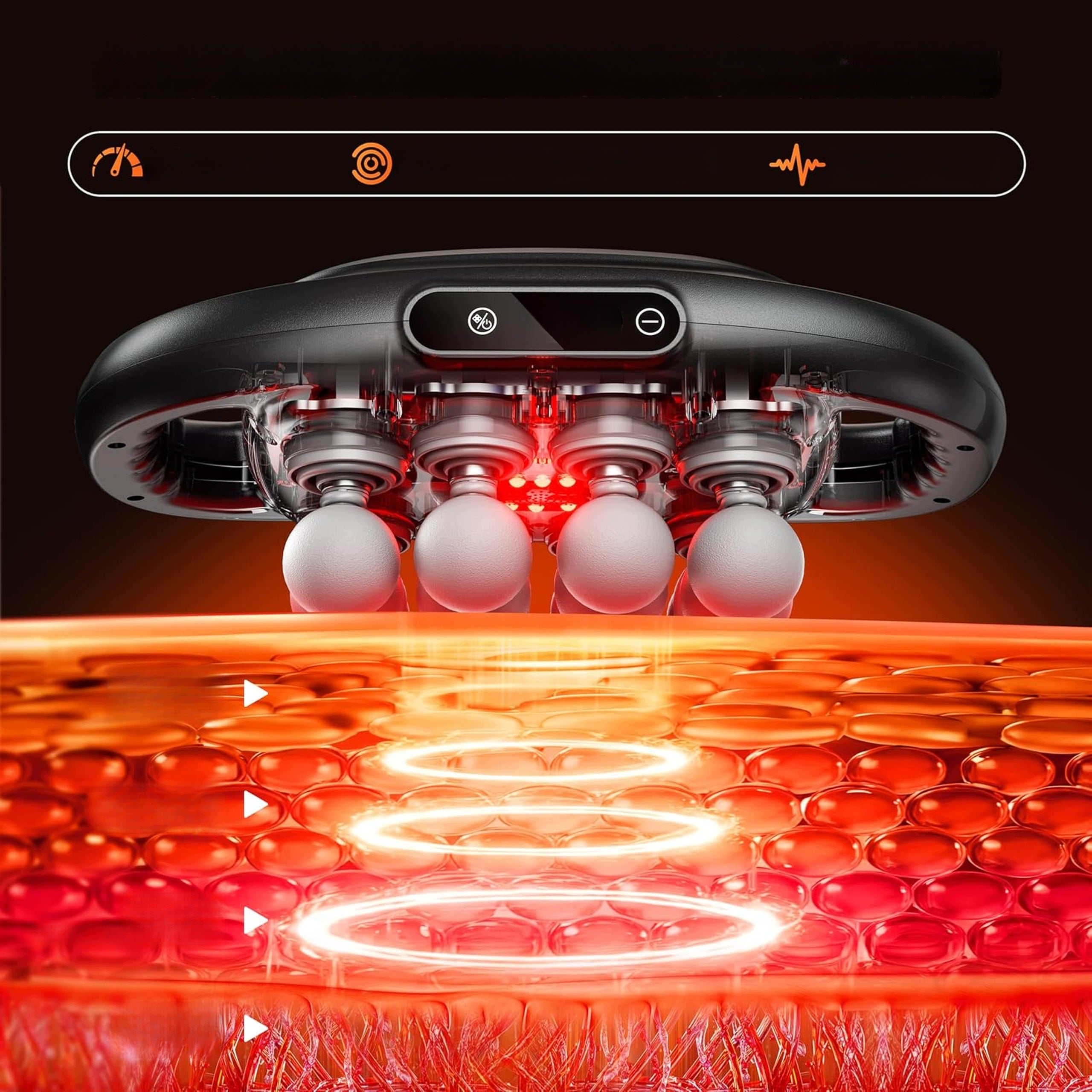 DEEP MASSAGE GUN 16 HEADS 9 MODES Manufacturer code PISTOLET DO MASAŻU GŁĘBOKIEGO  16 GŁO