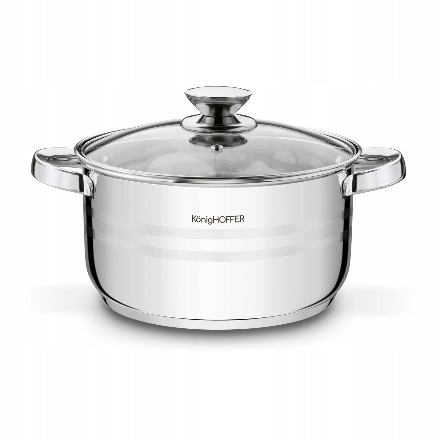 DEEP PAN POT SET with LID INDUCTION Konighoffer Soler 10el Coating type non-stick