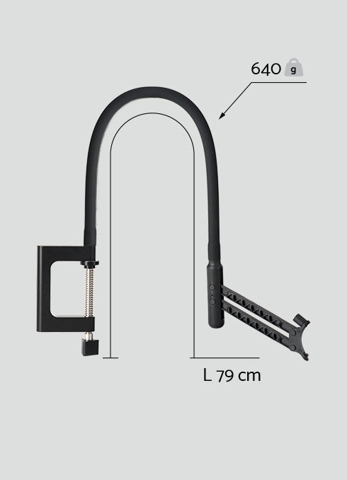 DEEPER Flex Arm Holder for Boat Sonar Pro 2 Chirp Plus 3 Batteries included no