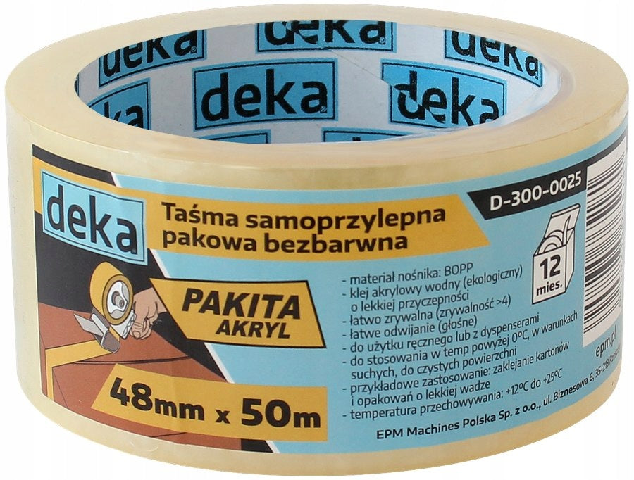 DEKA CLEAR PACKING TAPE 48MM*50M
