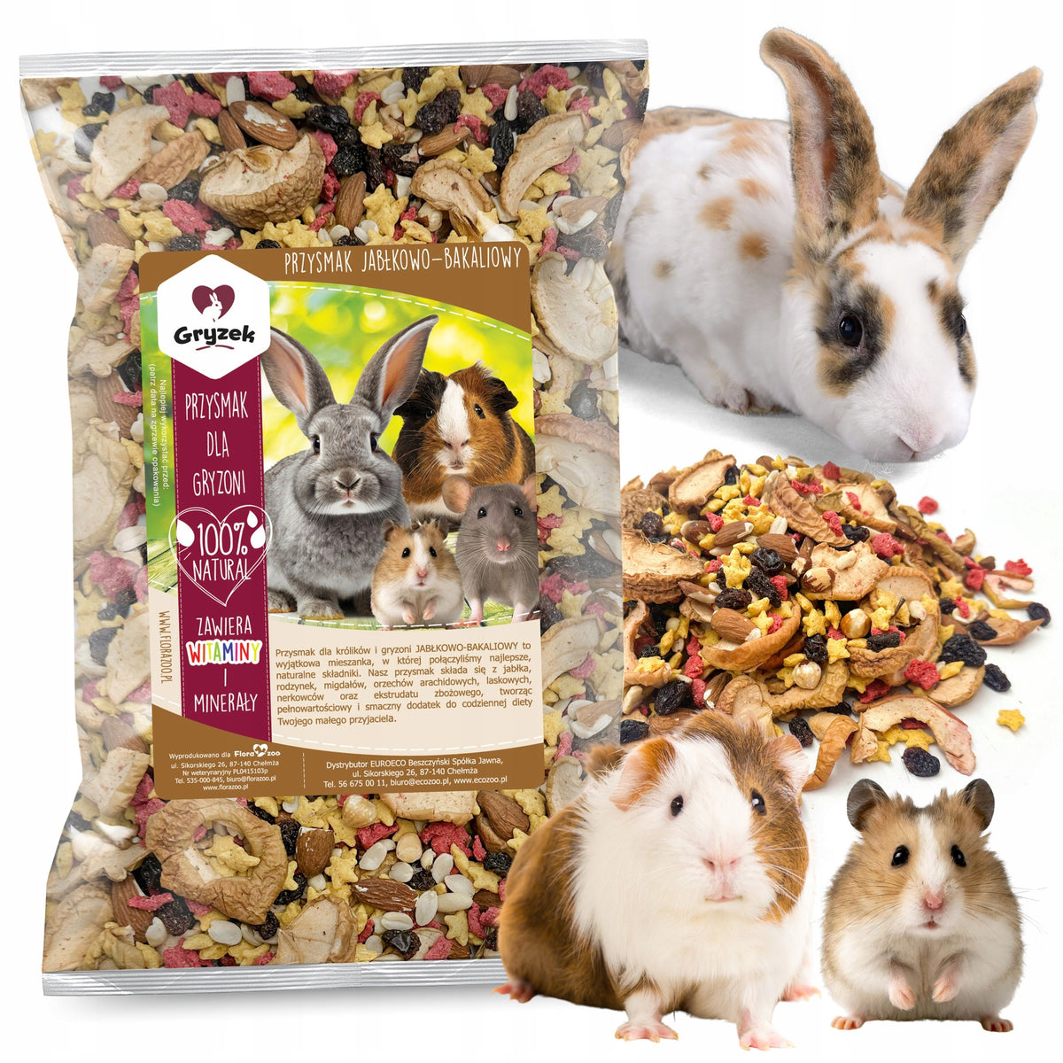 DELICACY FOOD APPLE NUTS FOR HAMSTER GUINEA PIG RABBIT