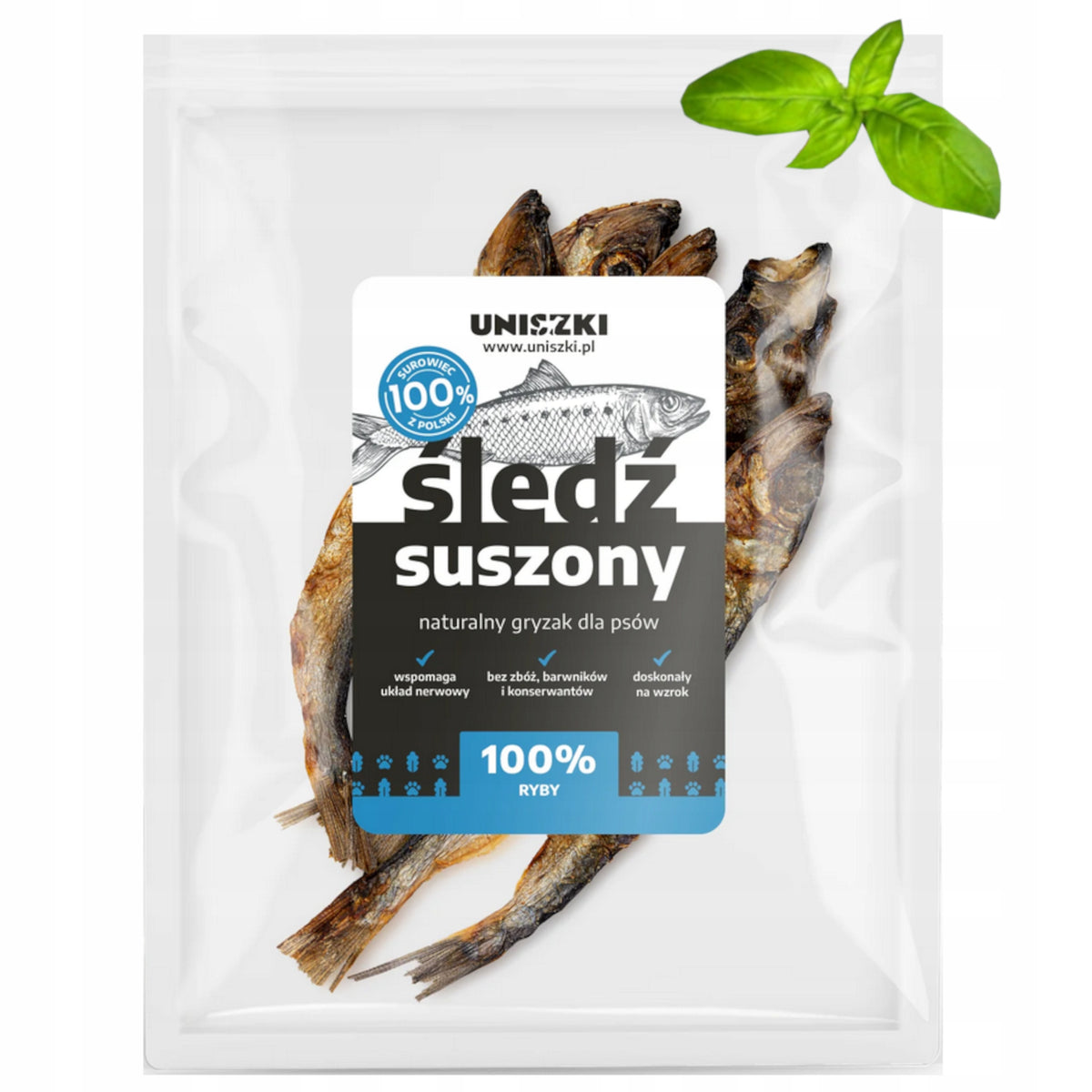 DELICACY HERRING FISH DRIED FOR DOG CAT NATURAL FLAVOR 50G Packaging status original